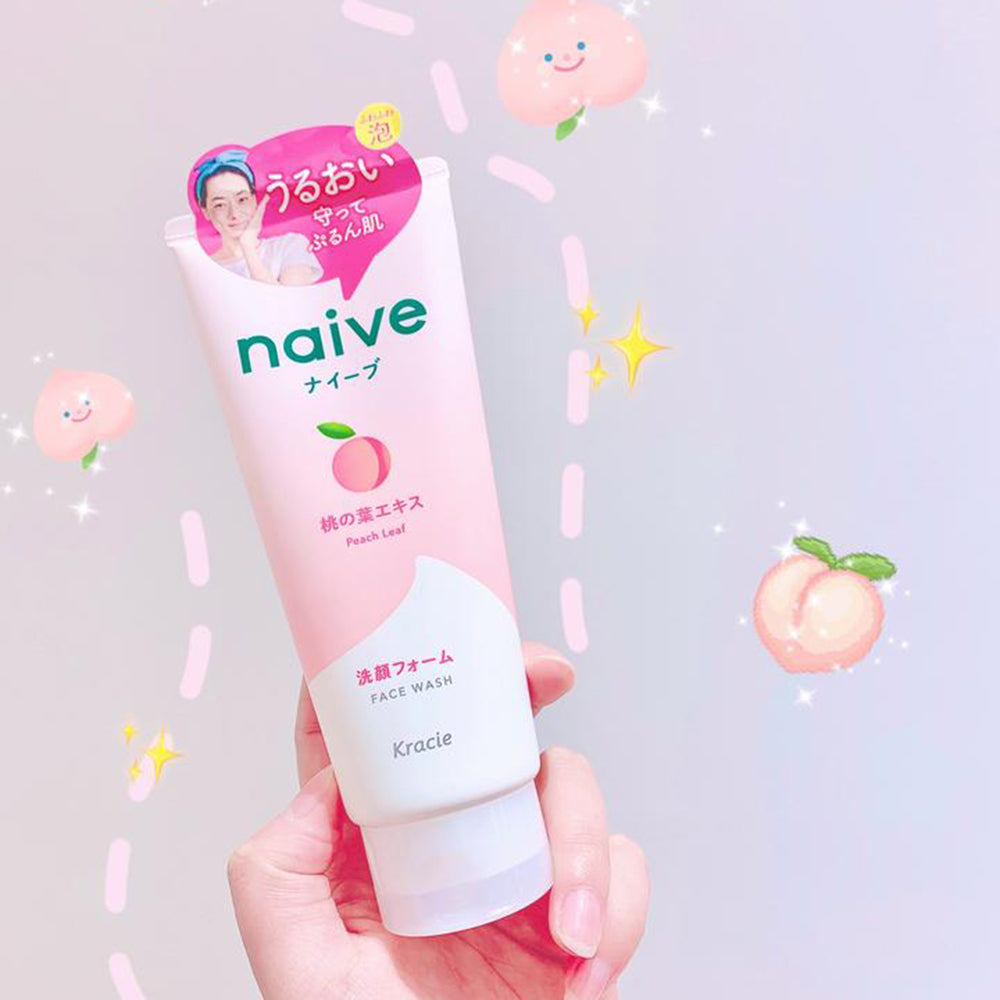 Naive-Natural-Plant-Face-Wash---Peach-Scent,-130g-1