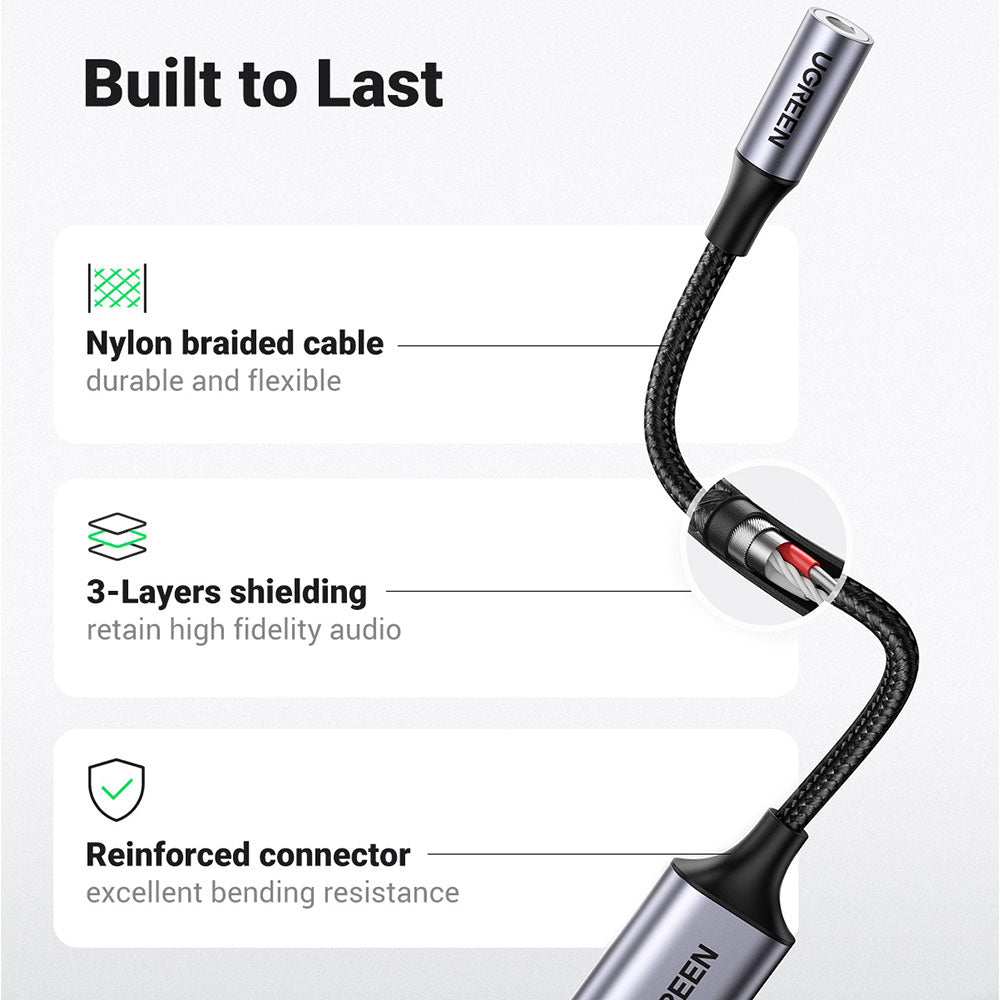 UGREEN-USB-2.0-to-3.5mm-Female-Adapter-Cable---25cm-1