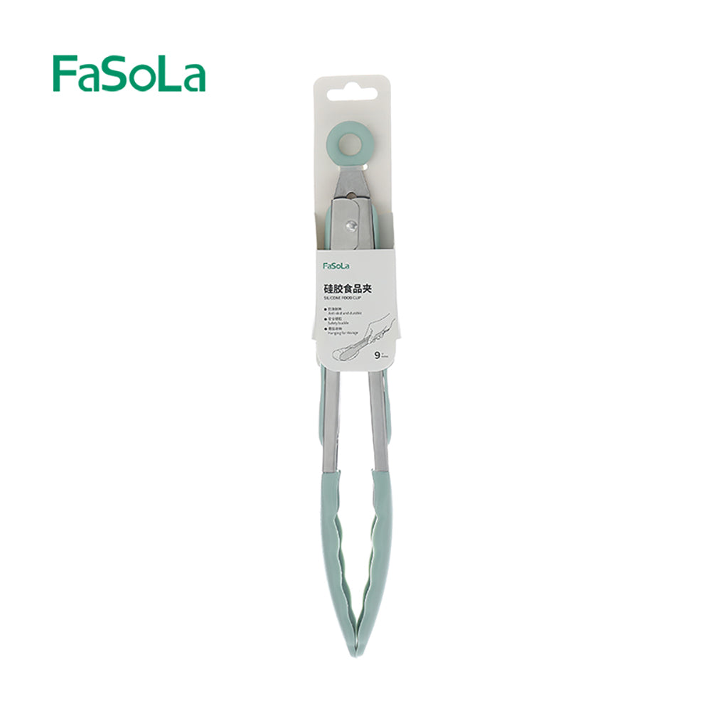 FaSoLa-Silicone-Food-Tongs-with-Stand---Olive-Green-1