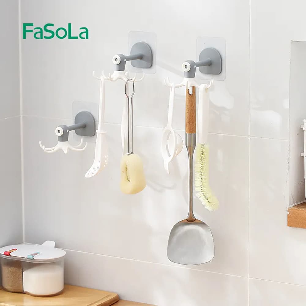 FaSoLa-360-Degree-Rotating-Six-Claw-Hook---White-1