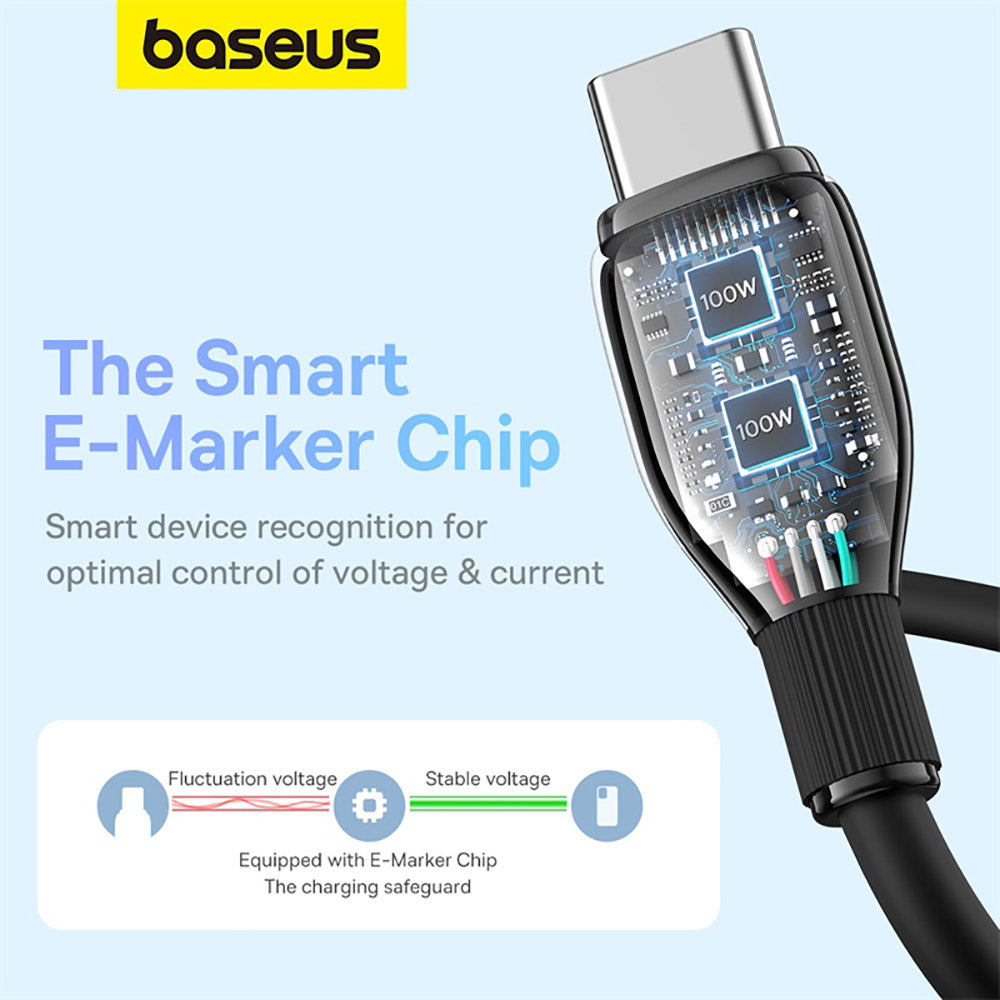 Baseus-Pudding-Series-Fast-Charging-Cable-Type-C-to-Type-C-100W-1.2m---Starry-Black-1