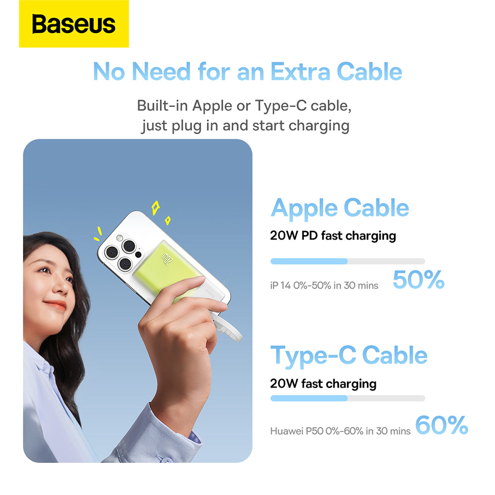 Baseus-Popsicle-Power-Bank-Type-C-5200mAh-20W---Pine-Green-1