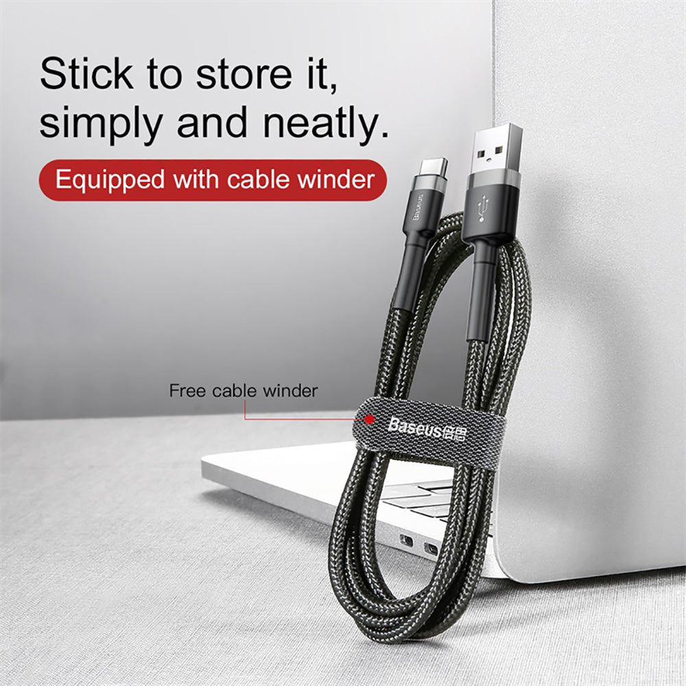 Baseus-Cafule-USB-to-Type-C-Cable-2A-3m---Deep-Space-Gray-&-Black-1