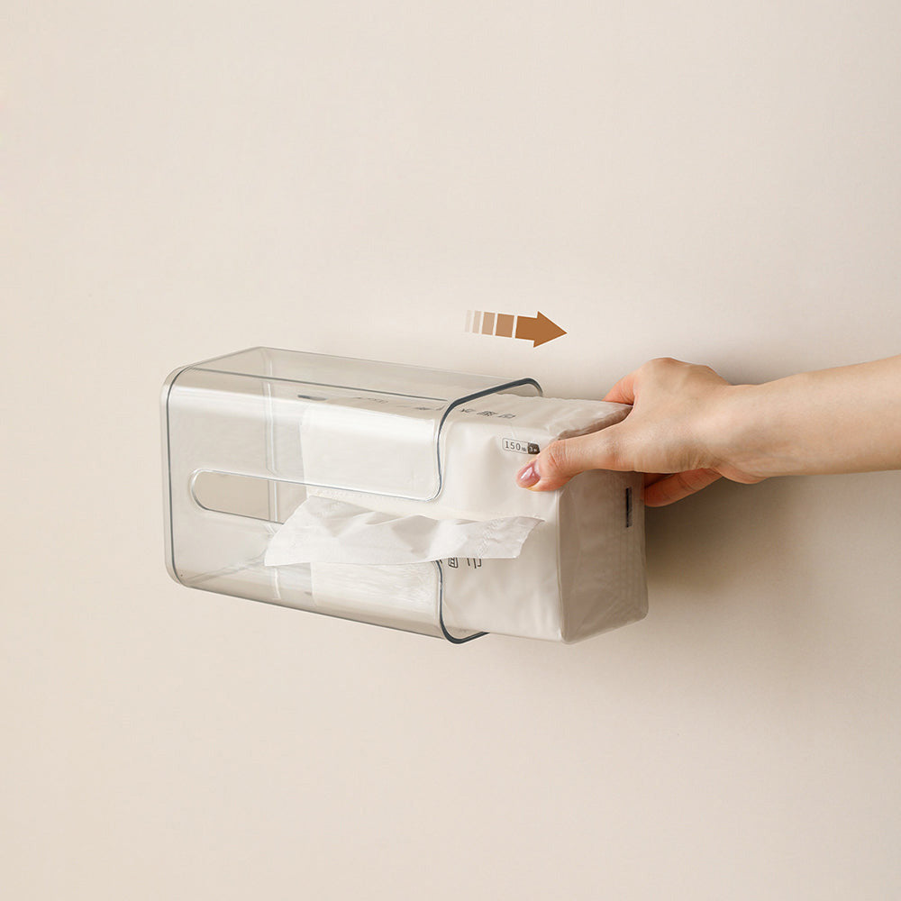 FaSoLa Wall-Mounted Tissue Box - Transparent