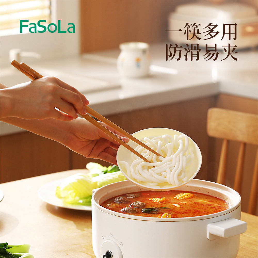 FaSoLa-Extra-Long-Bamboo-Frying-Chopsticks---Dotted-Design-1