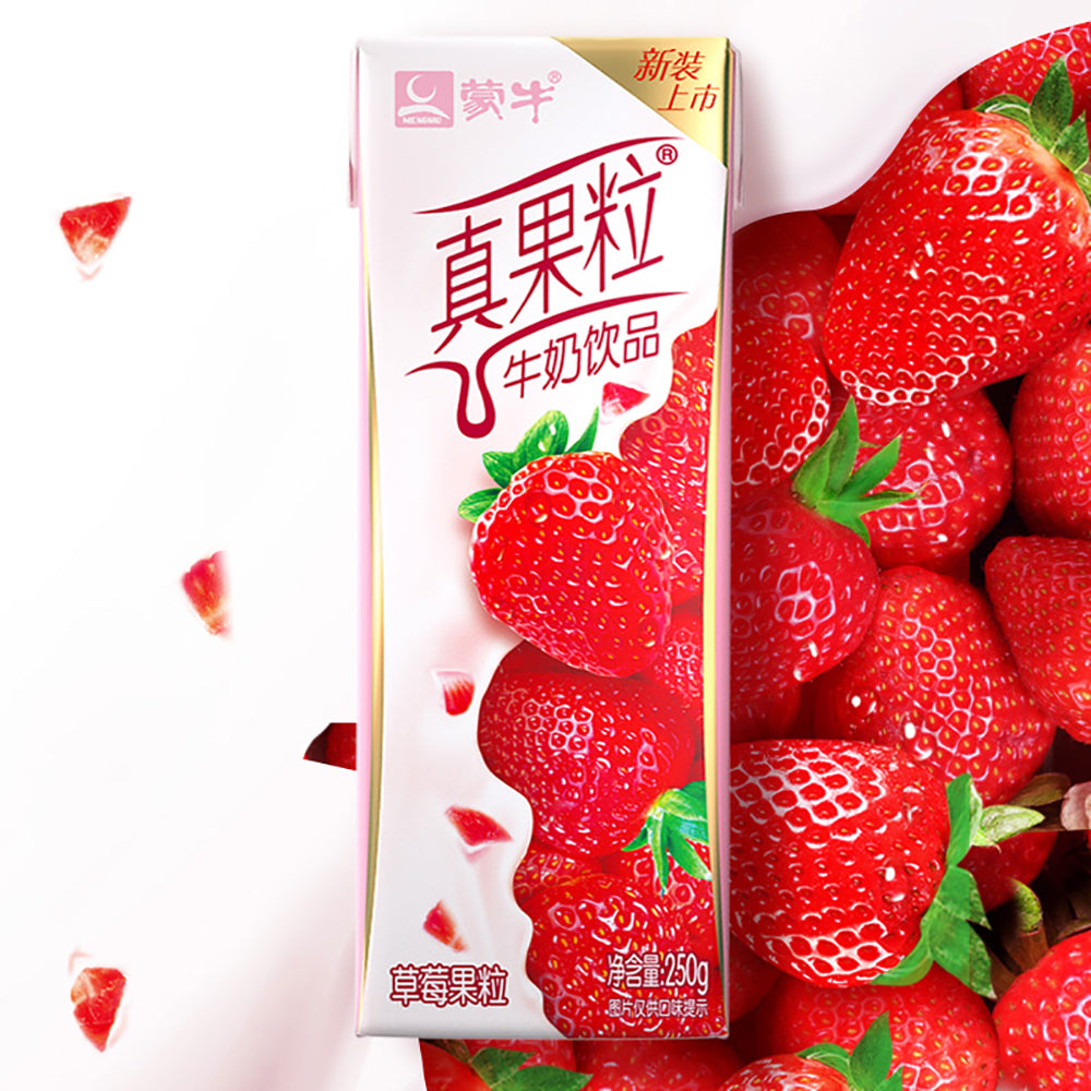 Mengniu-Real-Fruit-Milk-Drink-Strawberry-Flavor---250ml-1