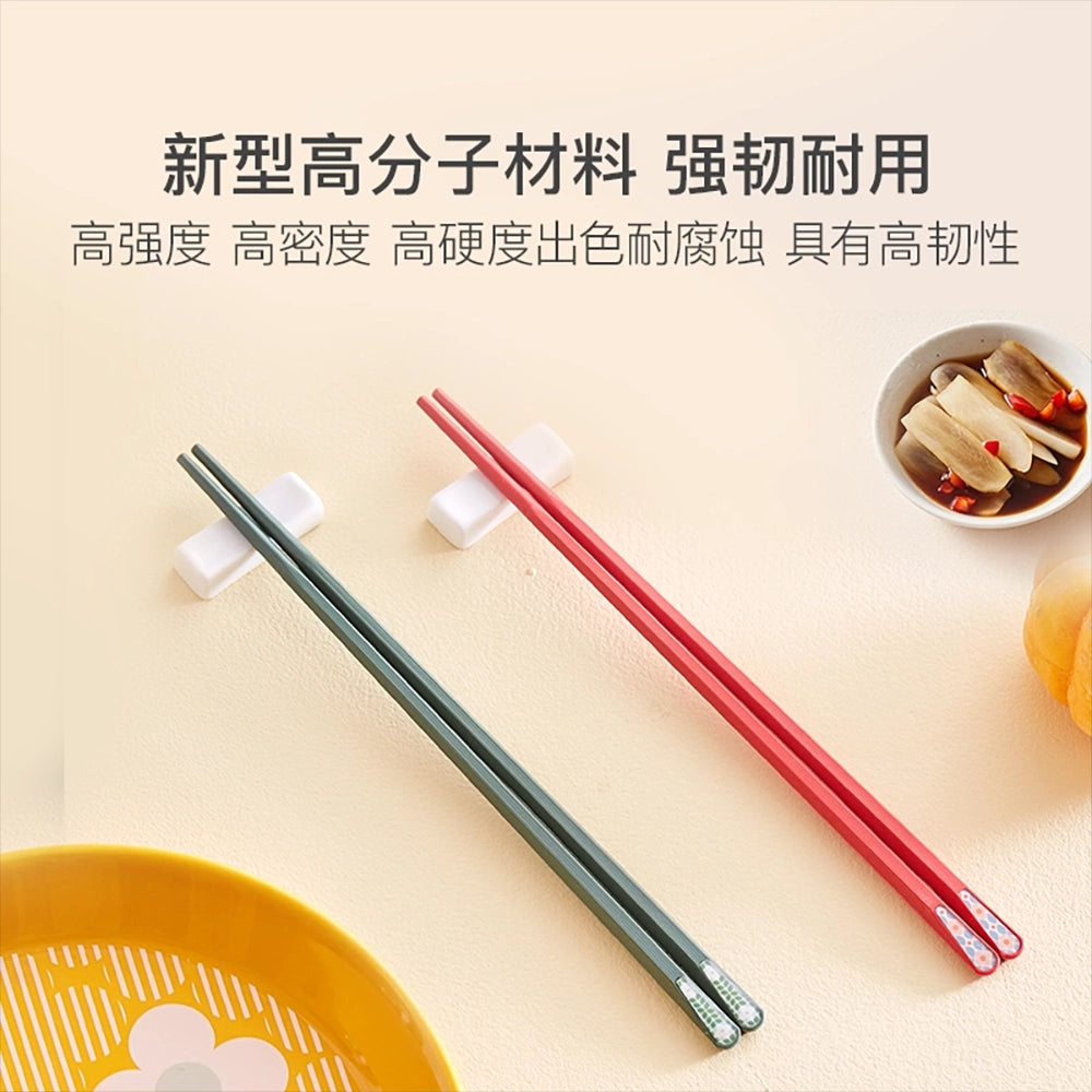 Lifease-Little-Garden-Alloy-Chopsticks---Japanese-Style,-Set-of-5-Pairs-1