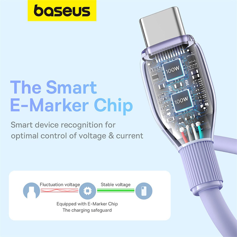 Baseus-Pudding-Series-Fast-Charging-Cable-Type-C-to-Type-C-100W-1.2m---Nebula-Purple-1