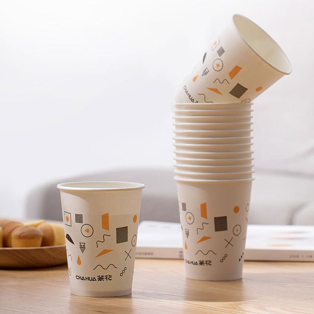 Camellia-Medium-Size-Wax-Free-Coated-Paper-Cups-225ml,-Pack-of-50-1