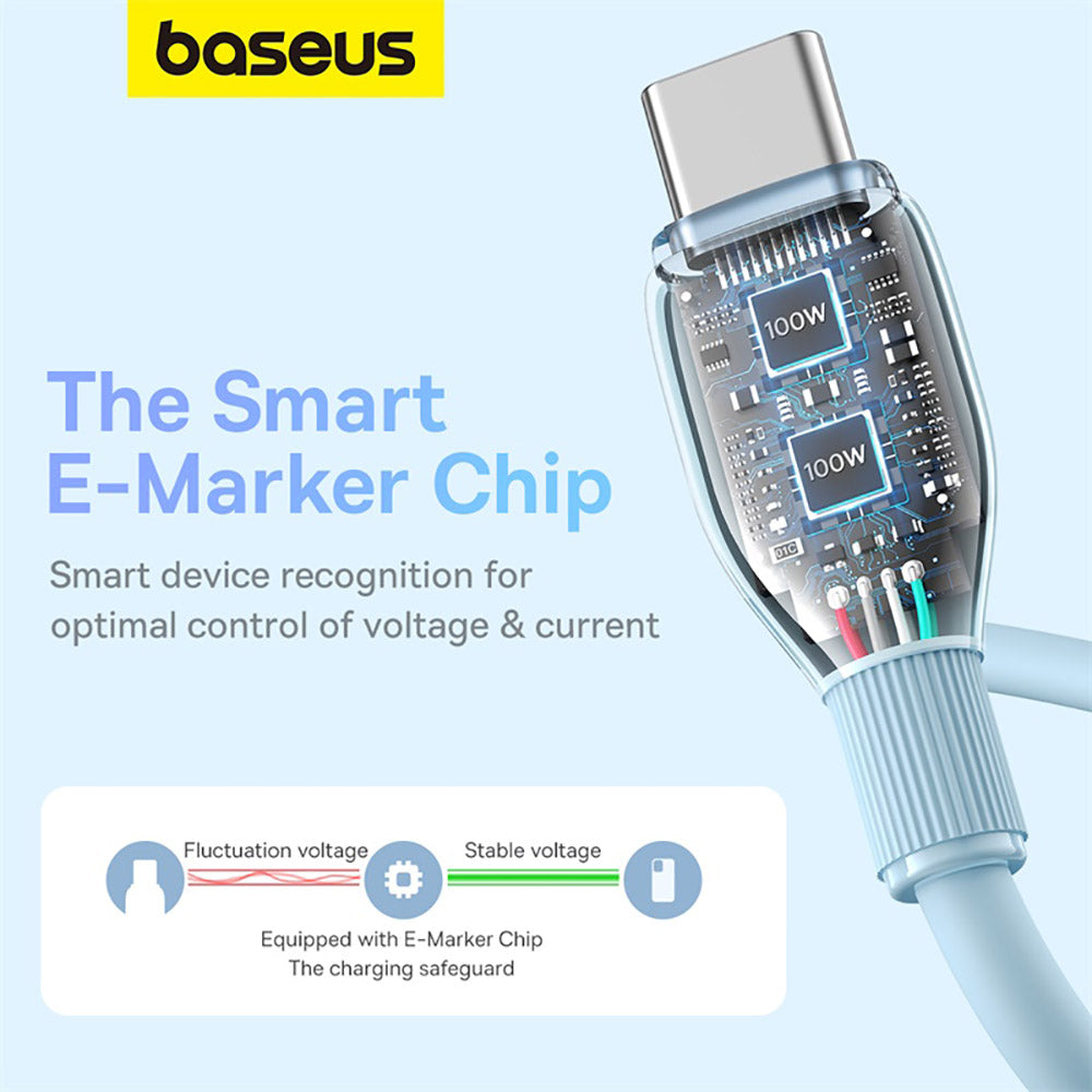 Baseus-Pudding-Series-Fast-Charging-Cable-Type-C-to-Type-C-100W-1.2m---Starry-Blue-1