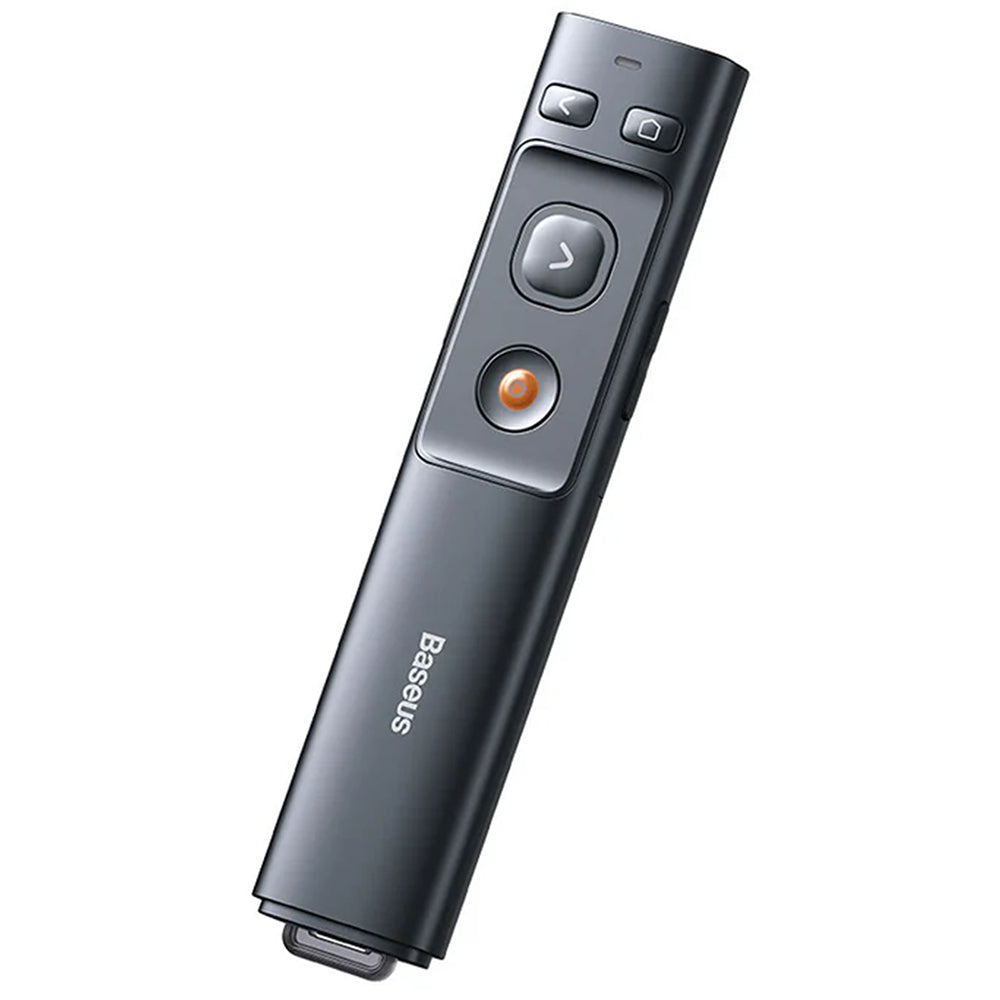 Baseus-Orange-Dot-PPT-Clicker-(Red-Laser)---Grey-Battery-Version-1