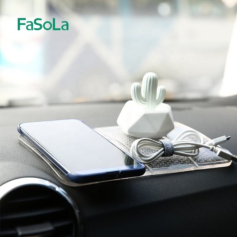 FaSoLa-Nano-Foldable-Anti-Slip-Mat---Washable,-Transparent,-20.5*12.2cm-1