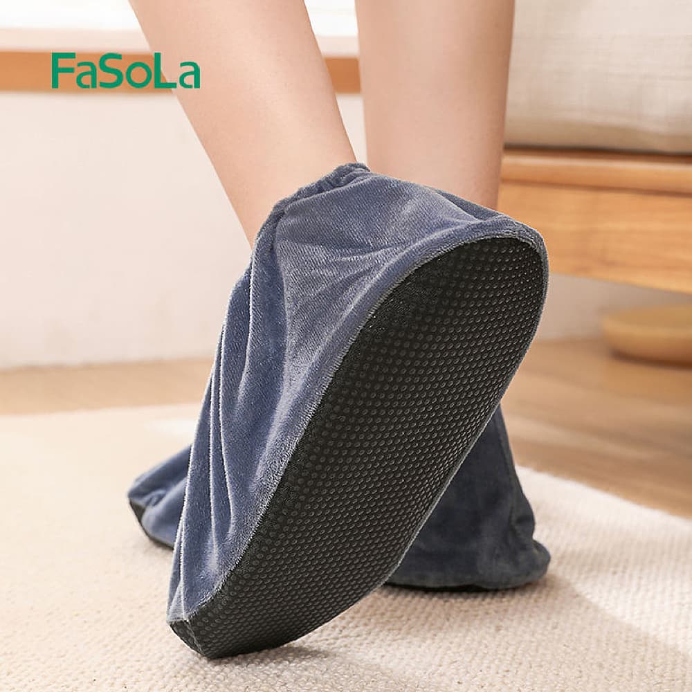 FaSoLa-Velvet-Shoe-Covers---Grey,-30*11.5cm-1