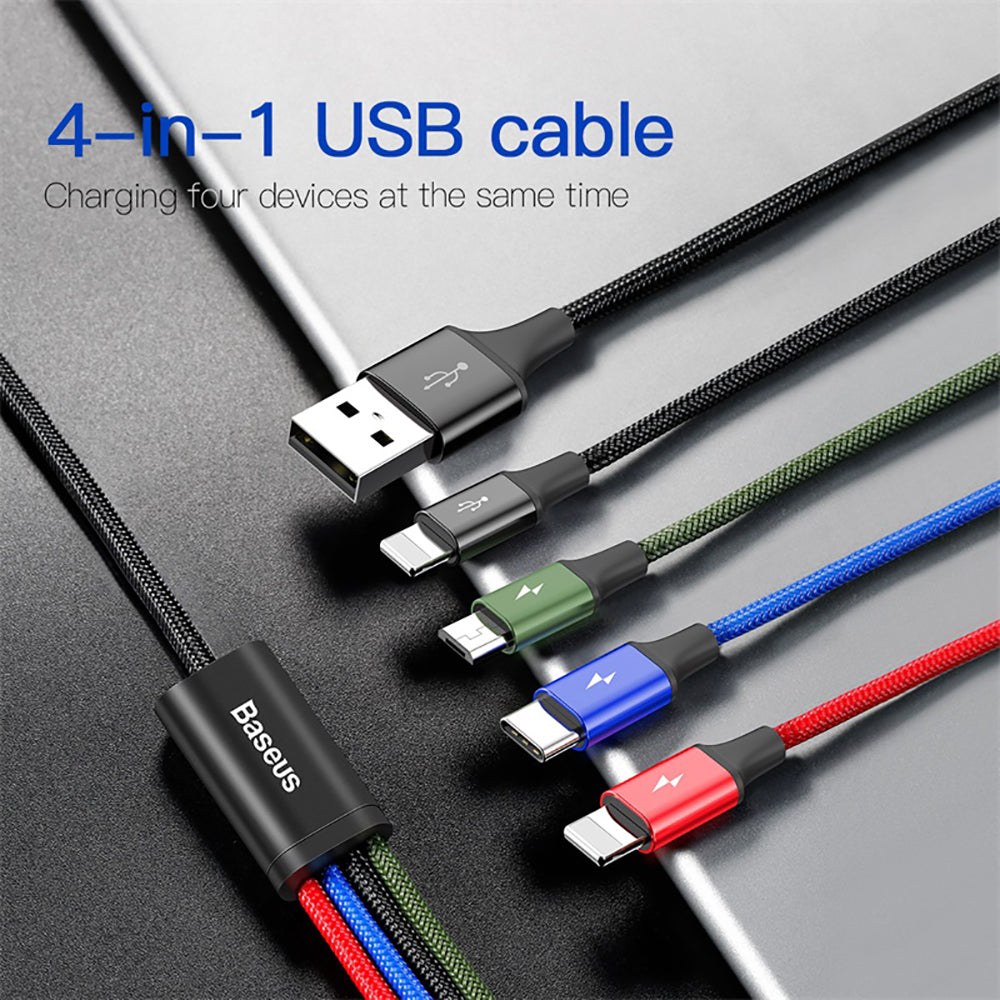 Baseus-Rapid-Series-4-in-1-Charging-Cable-3.5A-1.2m---Black-1