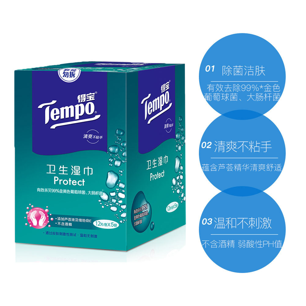 Tempo-Antibacterial-Wet-Wipes---12-Sheets-x-5-Packs-1