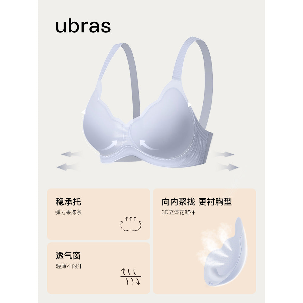 Ubras-Soft-Support-Petal-Cup-Vest-Bra---Milk-Salt-Blue,-Size-M-1