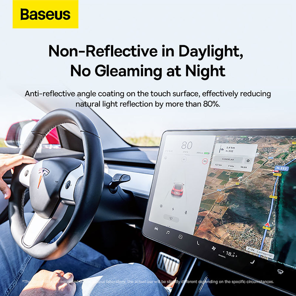 Baseus-0.3mm-Tempered-Glass-Anti-Fingerprint-Screen-Protector-for-Tesla-Model-3/Y-15-inch---Clear-1