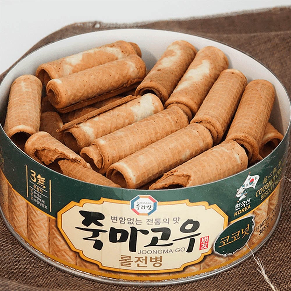 Surasang-Traditional-Korean-Roll-Cookies---Coconut-Flavor,-365g-1