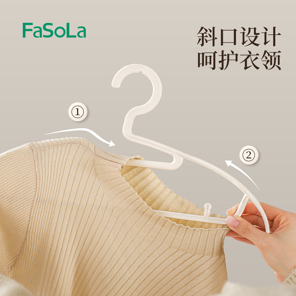 FaSoLa-No-Trace-Hangers-with-Collar-Protection---White,-Set-of-5-1