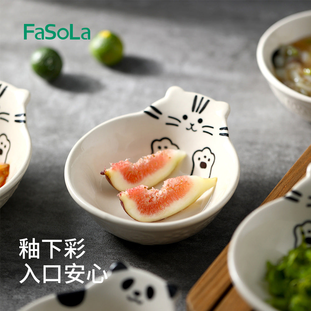 FaSoLa-Japanese-Single-Handle-Cat-Bowl-1