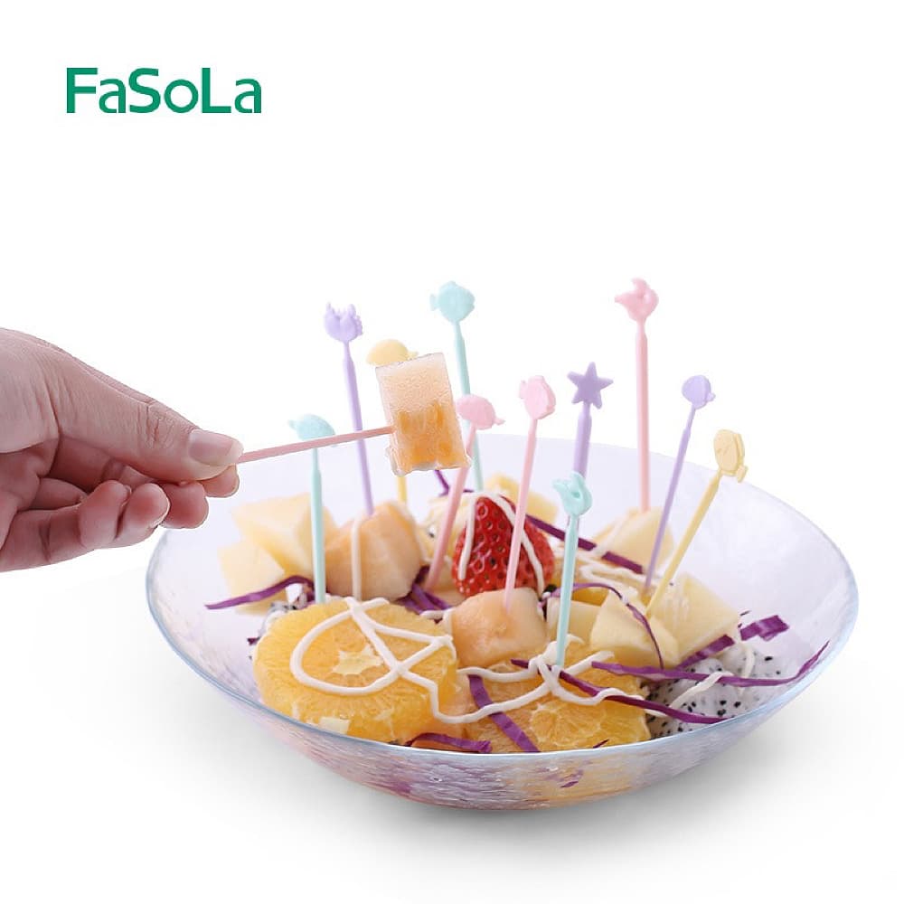 FaSoLa-Simple-and-Stylish-Animal-Fruit-Picks---Multicolor,-8.4cm-1