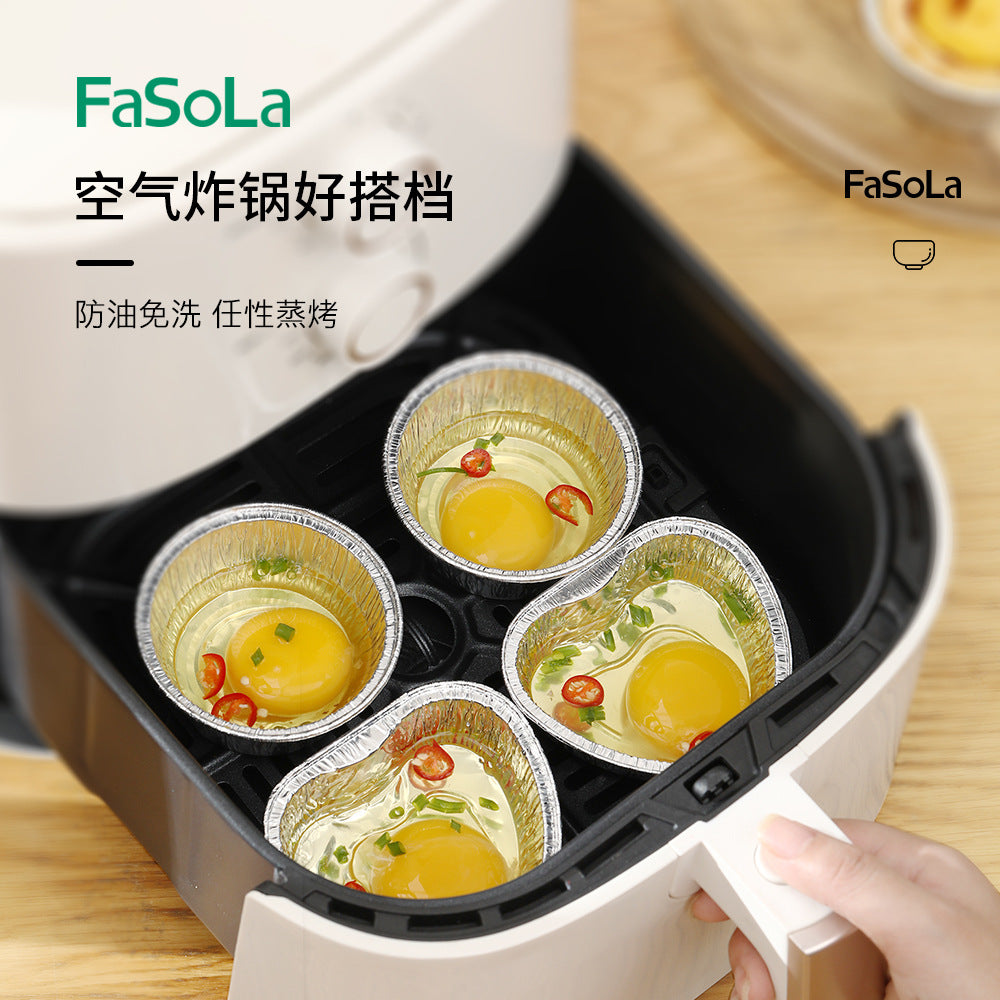 FaSoLa-Disposable-Air-Fryer-Aluminum-Foil-Bowls---Square,-7.5*7.5*3.5cm,-Pack-of-20-1