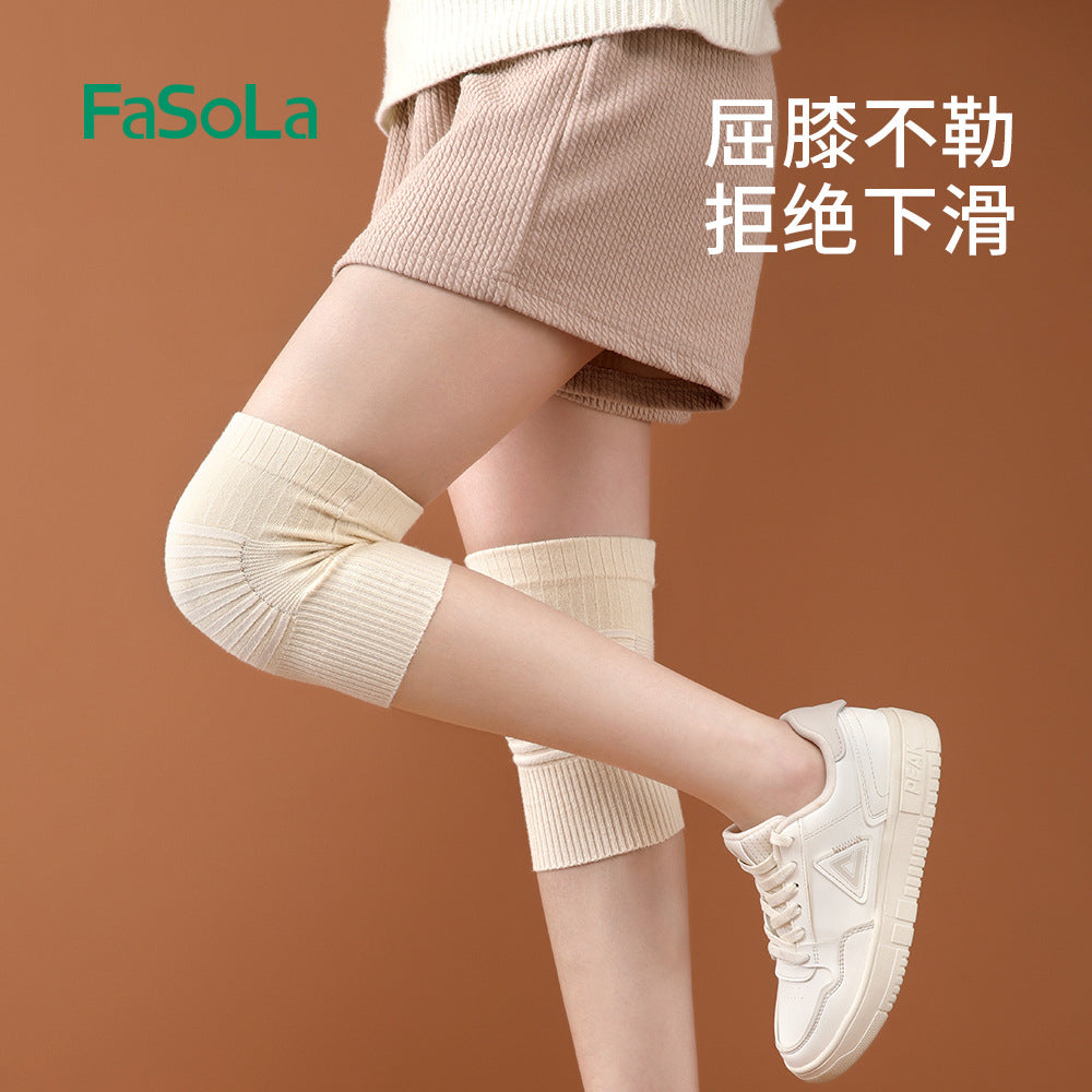 FaSoLa-Knee-Support-Socks---Skin-Color,-1-Pair-1