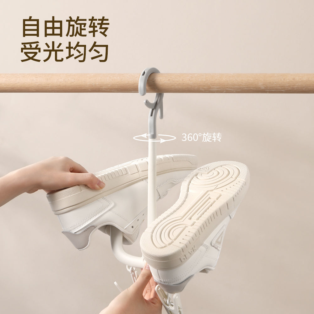 Fasola-Rotating-Shoe-Drying-Rack---White-1