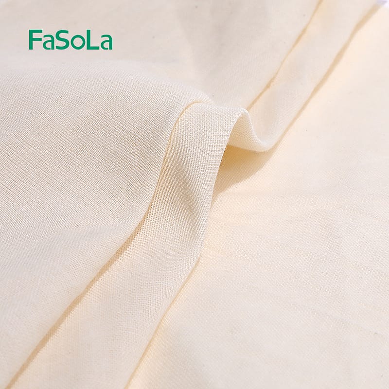 FaSoLa-Cotton-Steamer-Cloth---Beige,-32cm-Diameter,-5-Pieces-1