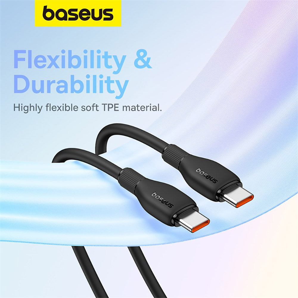 Baseus-Pudding-Series-Fast-Charging-Cable-Type-C-to-Type-C-100W-1.2m---Starry-Black-1