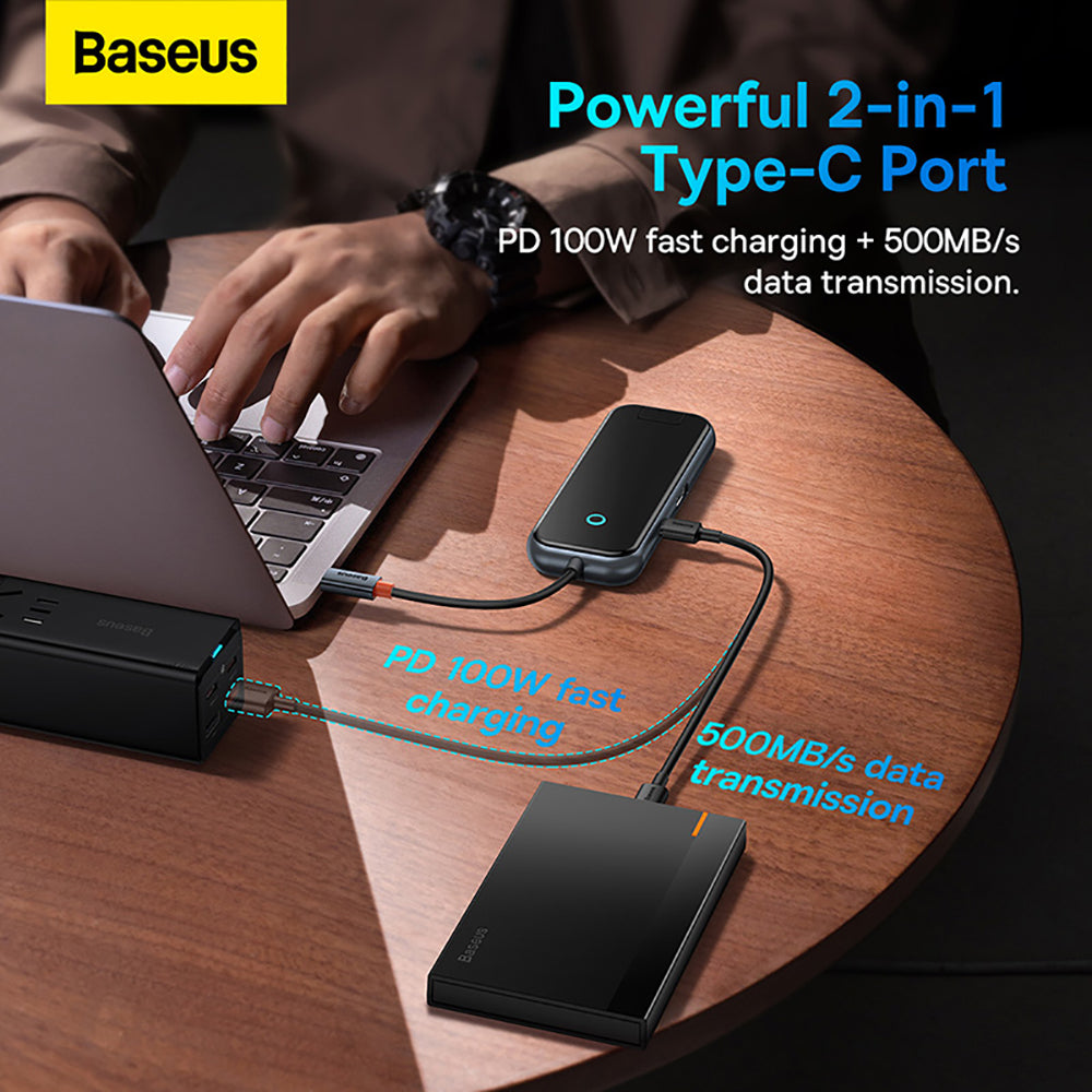 Baseus-Ultimate-2nd-Gen-6-in-1-HUB-Docking-Station---Space-Gray-1