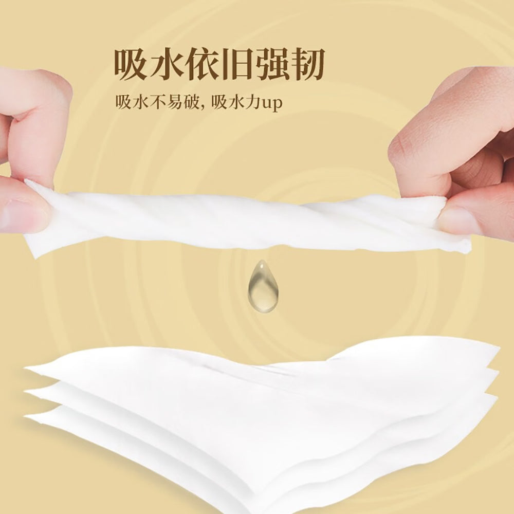 Qingfeng-Gold-Series-Natural-Wood-Pulp-Tissues---3-Ply,-130-Sheets-x-6-Packs-1