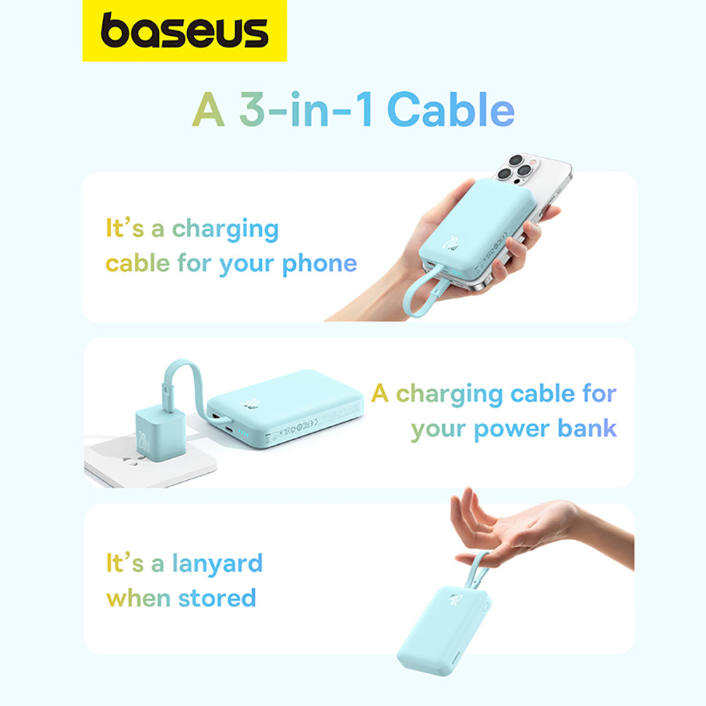 Baseus-Magnetic-Mini-Wireless-Fast-Charging-Power-Bank-for-iPhone-10000mAh-20W-Mint-Green---International-Version-1