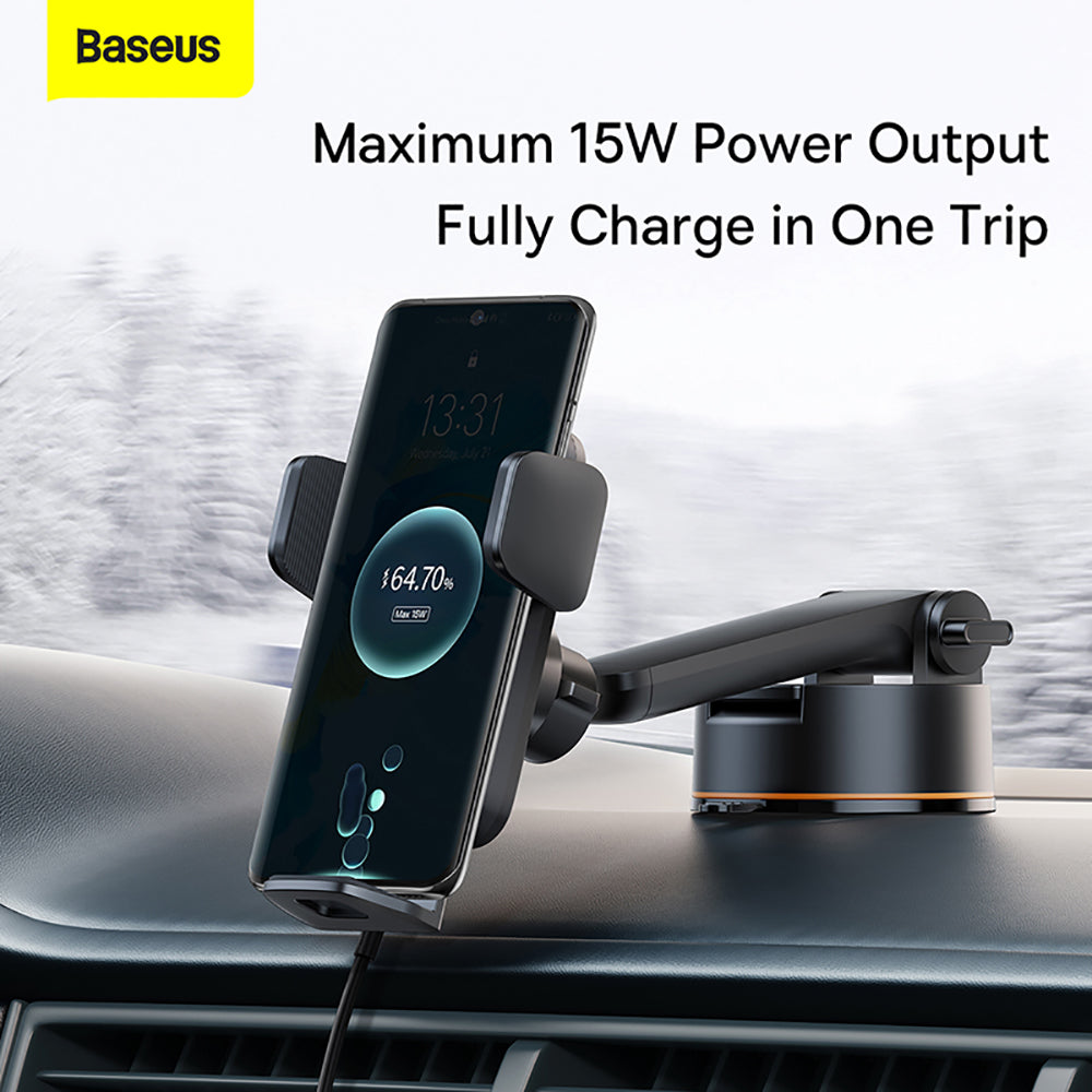 Baseus-Wisdom-Auto-Alignment-Car-Mount-Wireless-Charger---15W-Suction-Base,-Black-1