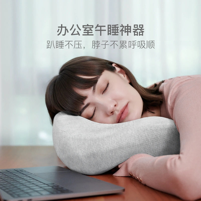 NetEase-Yanxuan-Thai-Latex-U-Shaped-Pillow---Linen-Gray,-30x26x14cm-1