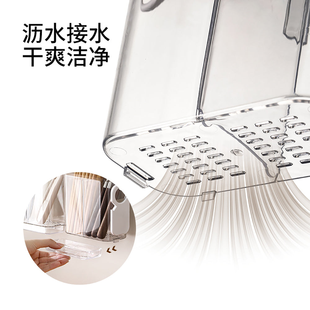 Fasola-Draining-Chopstick-Holder---Transparent-White-1