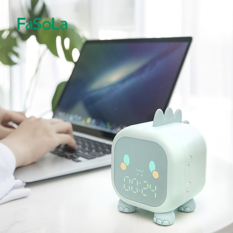 FaSoLa-Fun-Dinosaur-Children's-LED-Digital-Clock---Green-1