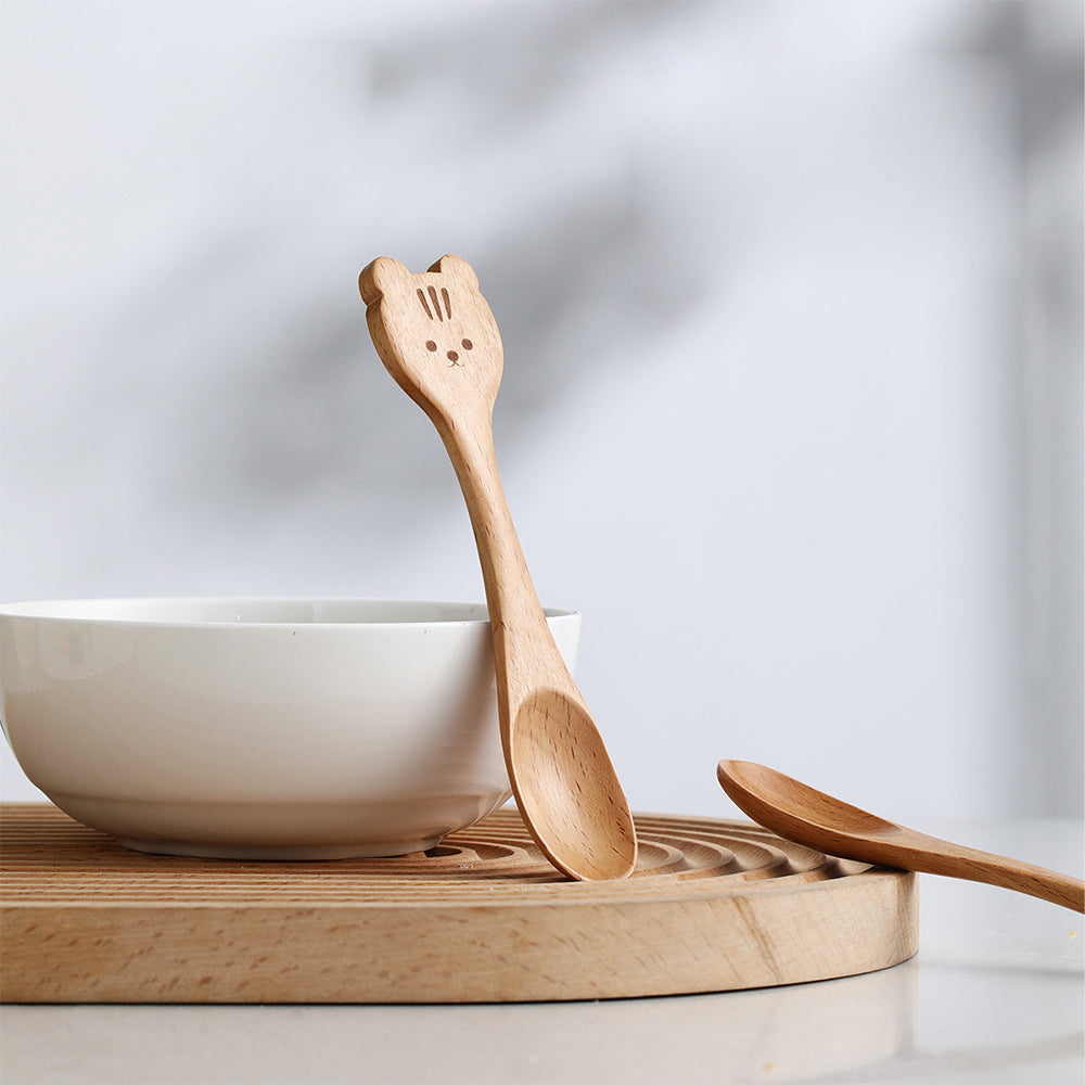 FaSoLa Wooden Spoon - Panda Design