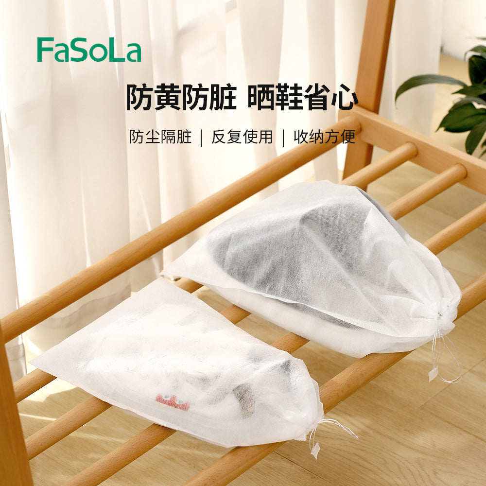 FaSoLa-Non-Woven-Anti-Yellowing-Shoe-Bags---White,-Large,-32*40cm,-Pack-of-10-1