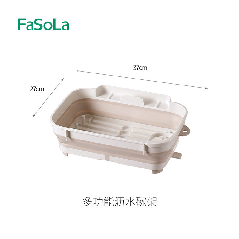 FaSoLa-Multi-Functional-Draining-Dish-Rack---Cream-Coffee-Color-1