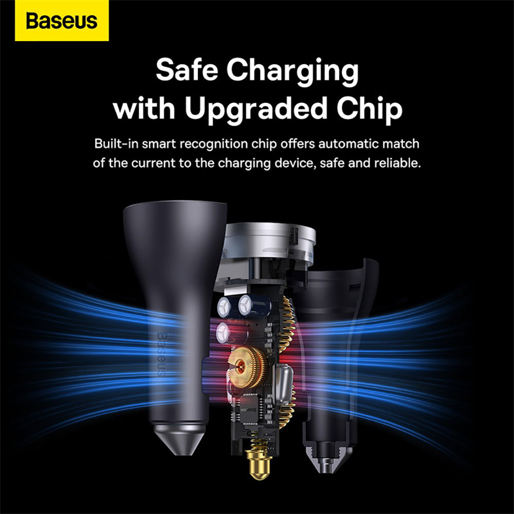 Baseus-Golden-Contactor-Pro-Triple-Fast-Charger-Car-Charger-65W---Dark-Gray-1