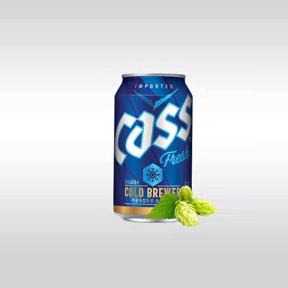 Cass Fresh Lager Beer - 355ml x 24 Cans