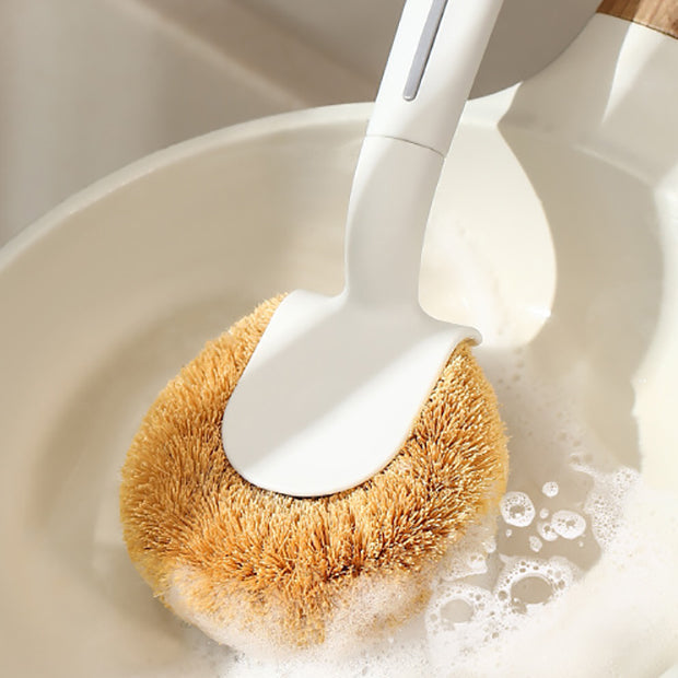 FaSoLa Coconut Fiber Pot Brush - White