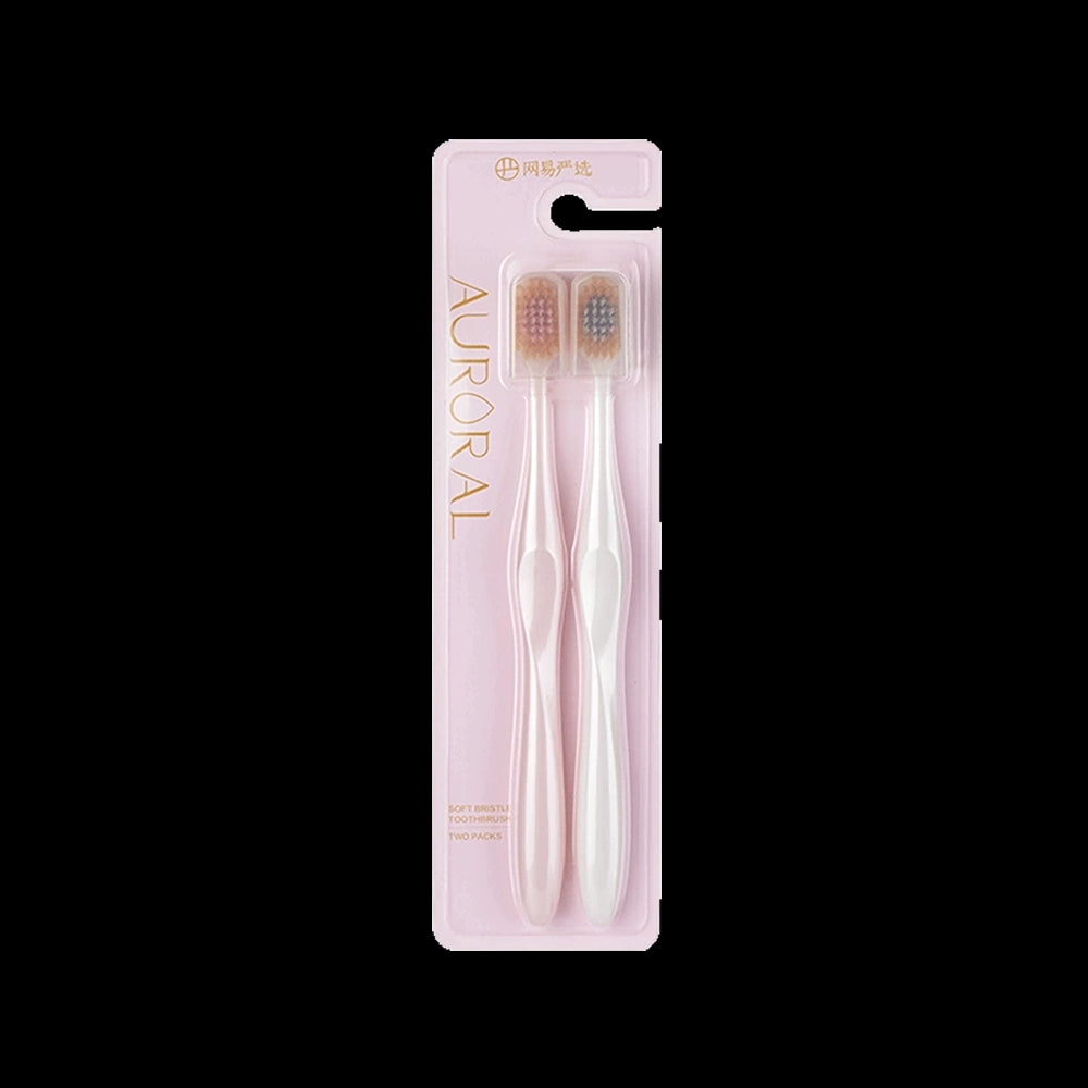 NetEase-Yanxuan-Wide-Head-Soft-Bristle-Toothbrush---Pink-&-White,-2-Pack-1