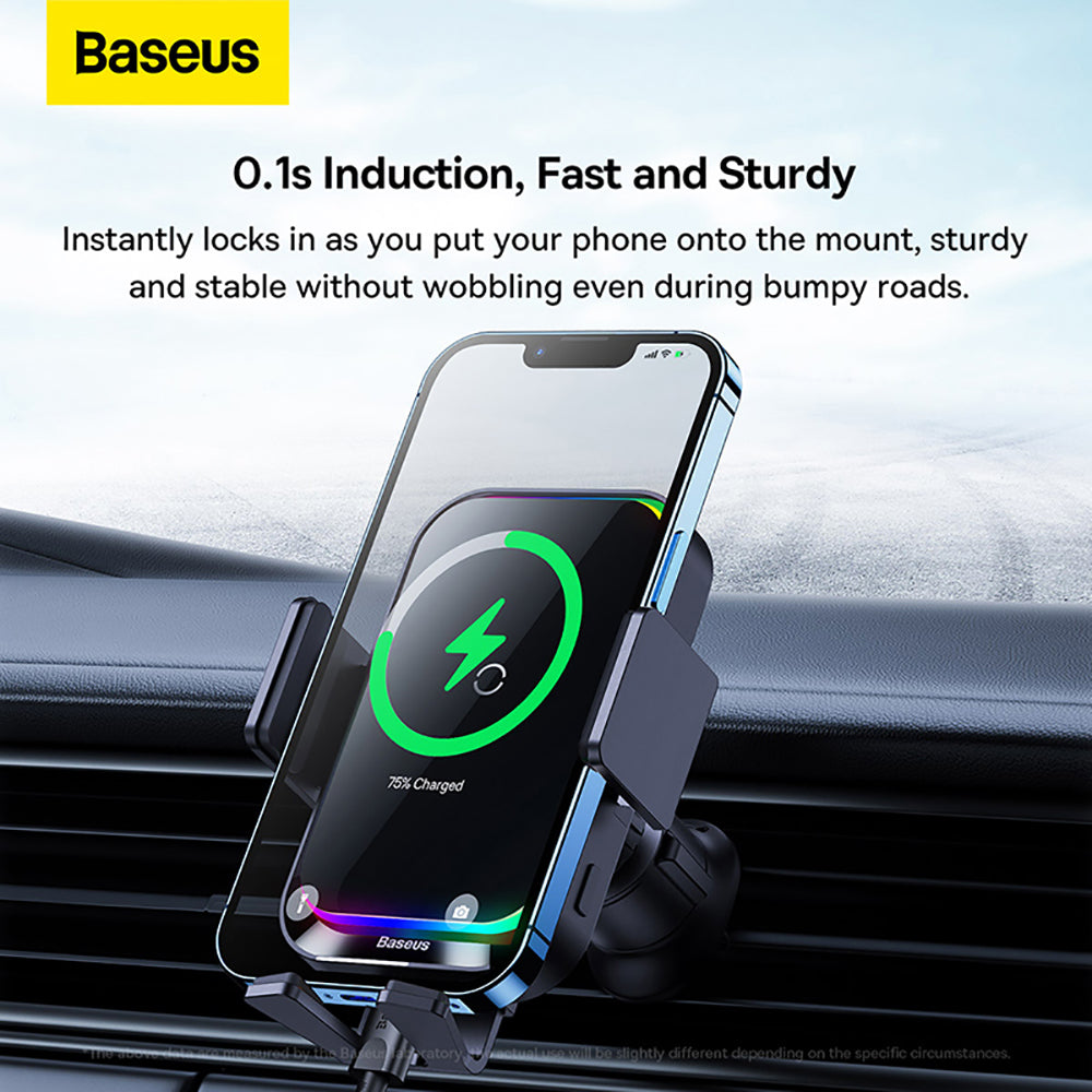 Baseus-Halo-Electric-Wireless-Charging-Car-Mount-15W---Black-1