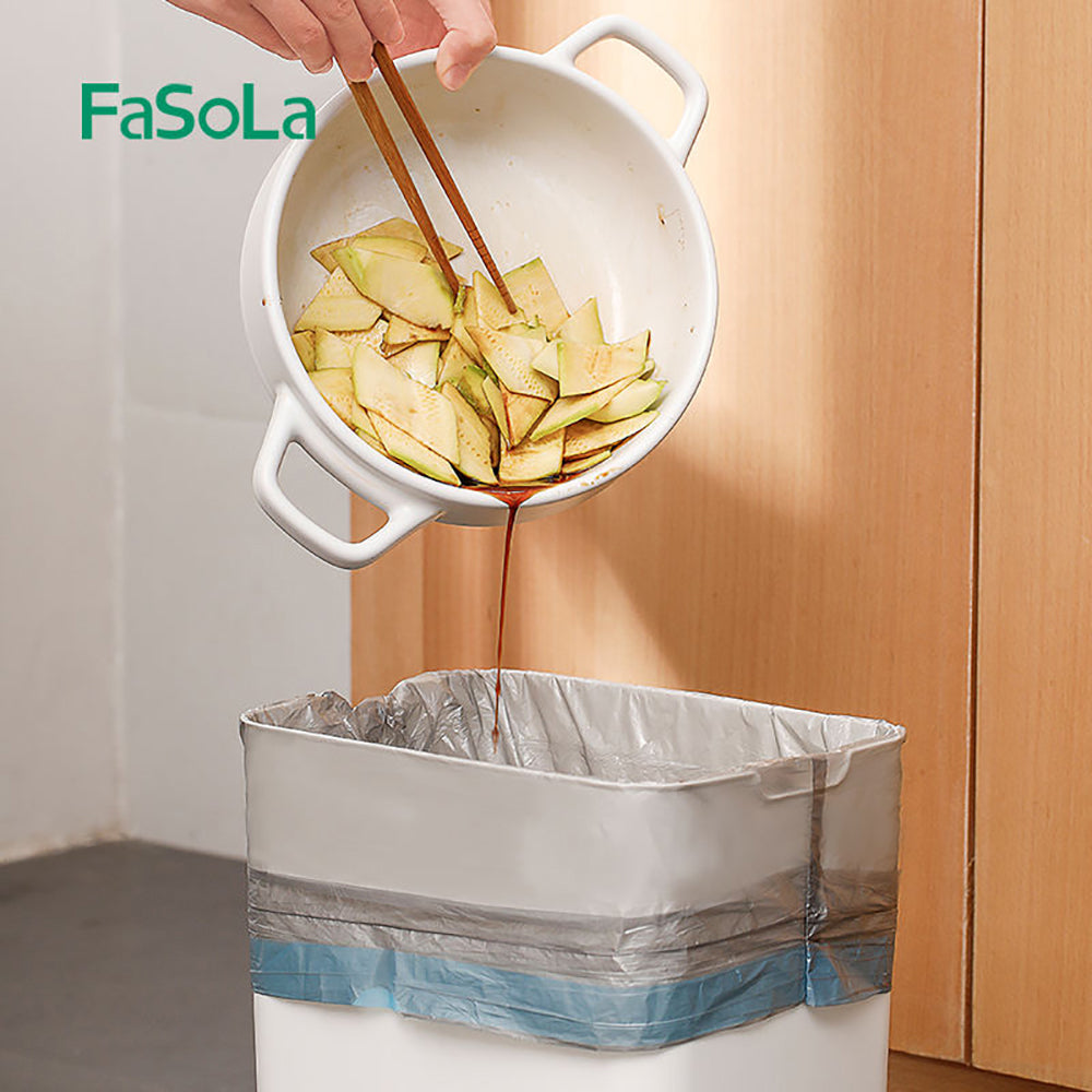 FaSoLa-Disposable-Drawstring-Trash-Bags---Silver-Gray,-15-Bags-x-3-Rolls-1