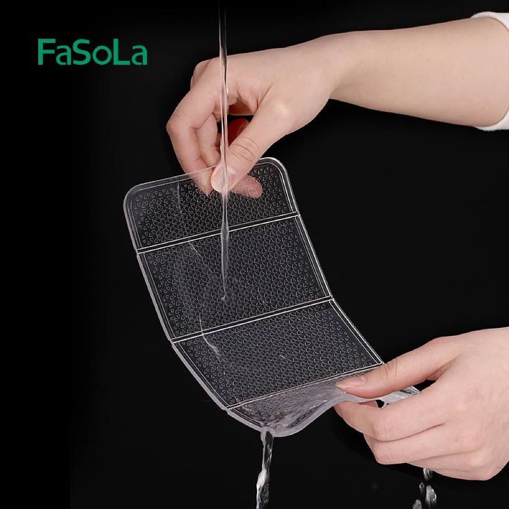 FaSoLa-Nano-Foldable-Anti-Slip-Mat---Washable,-Transparent,-20.5*12.2cm-1