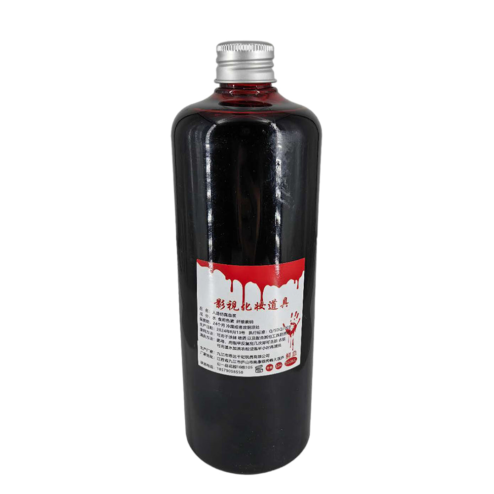 500ml Bottled Fake Blood for Halloween - Realistic Blood Effect