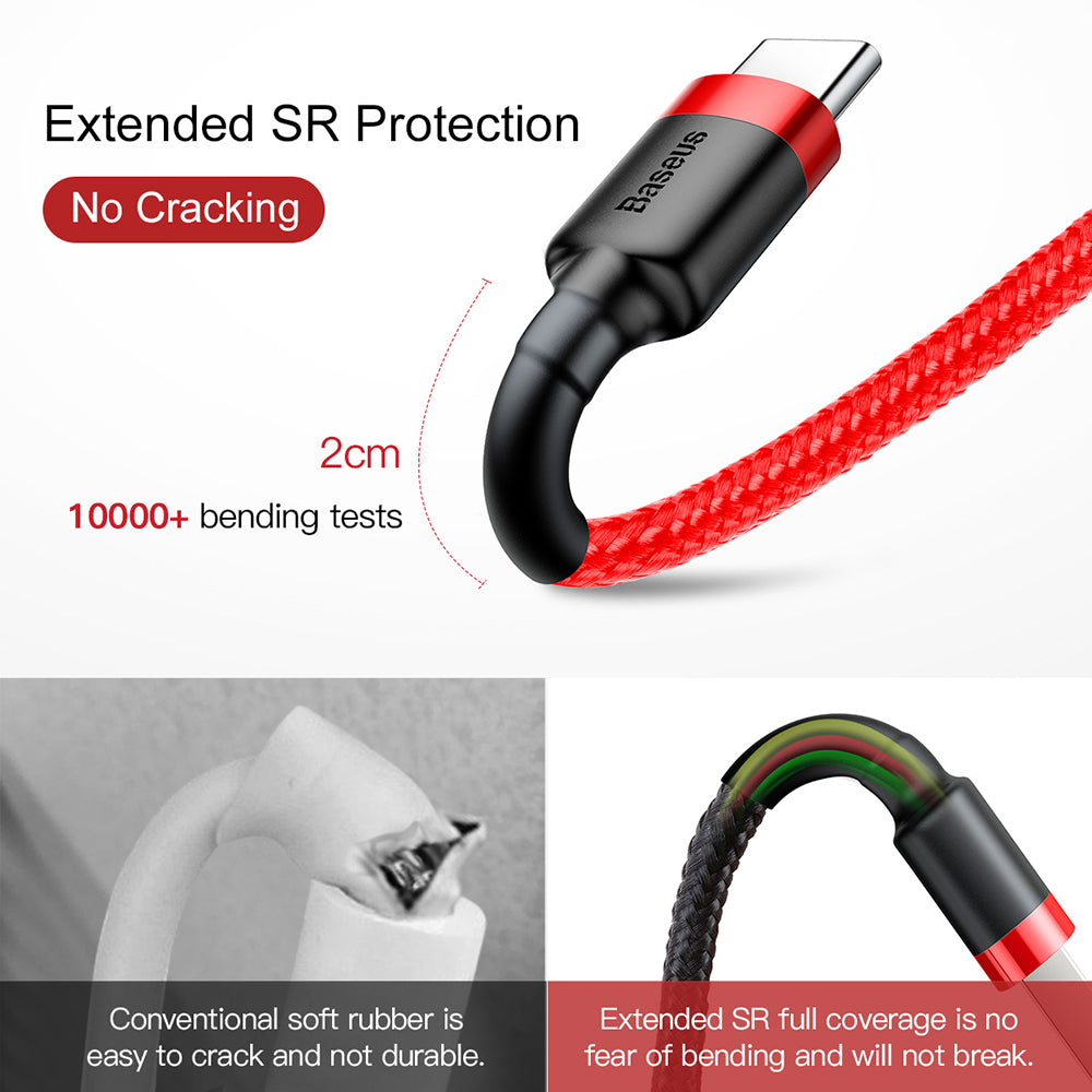 Baseus-Cafule-USB-to-Type-C-Cable-3A-1M---Red-1