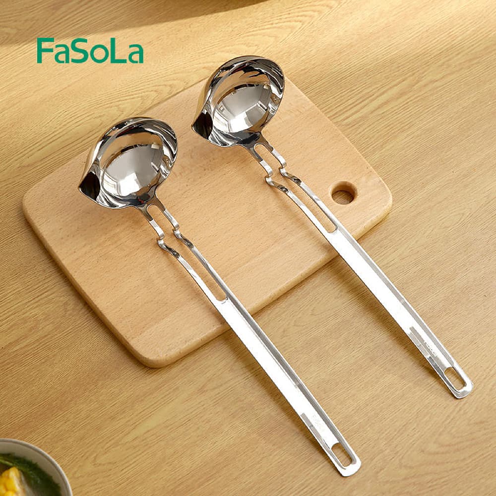 FaSoLa-Stainless-Steel-Oil-Strainer-Ladle---34*9.5cm-1